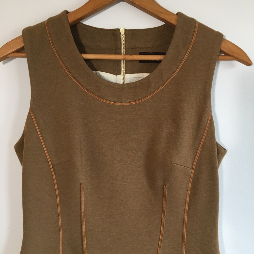 Iris Setlakwe Designer Leather Accents Dress - Picture 2 of 8